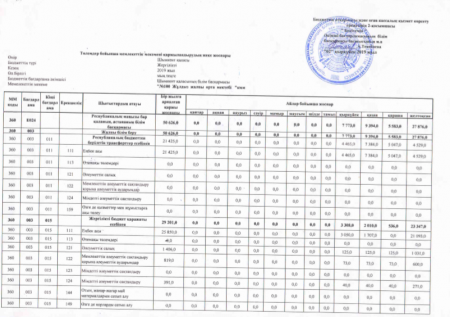 №100 мектеп қаржы жоспары